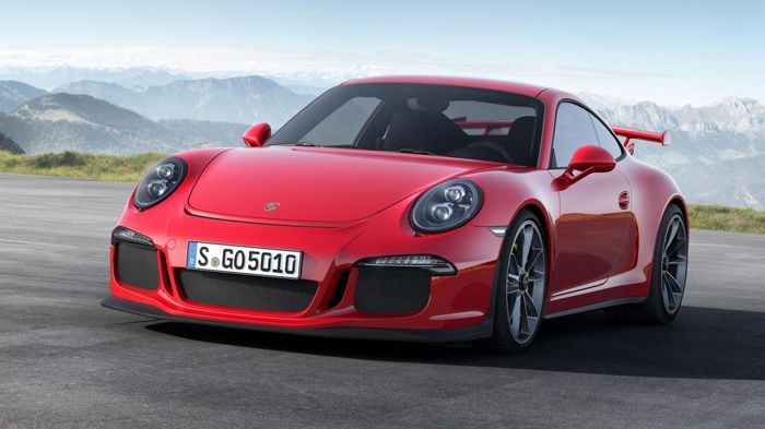 Η έκδοση RS της εικονιζόμενης 911 GT3 θα φέρει αναβαθμισμένο 4λιτρο 6κύλινδρο μοτέρ, με περισσότερους ίππους από τους 475 της GT3.